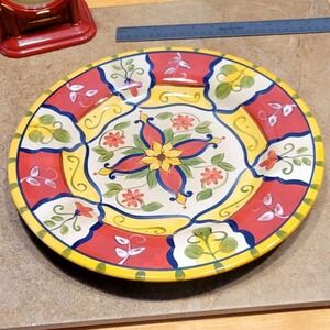Pier 1 Hand Painted Vallarta Collection Dinner Plate